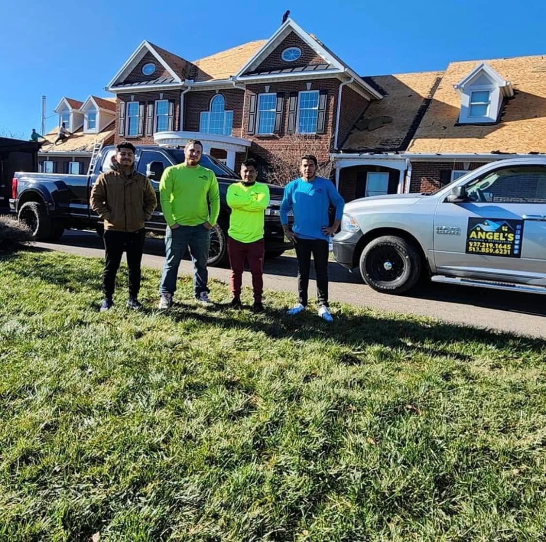 Angel's Roofing crew